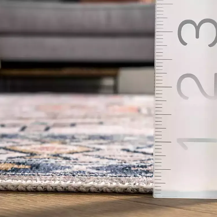 Area Rugs-Kirklands Home Orange Global Motif Washable Runner