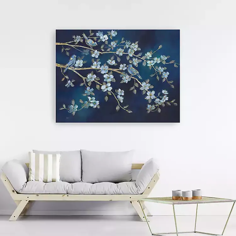 Canvas Art-Kirklands Home Bluebird Conference Giclee Canvas Print, 40x30 in.