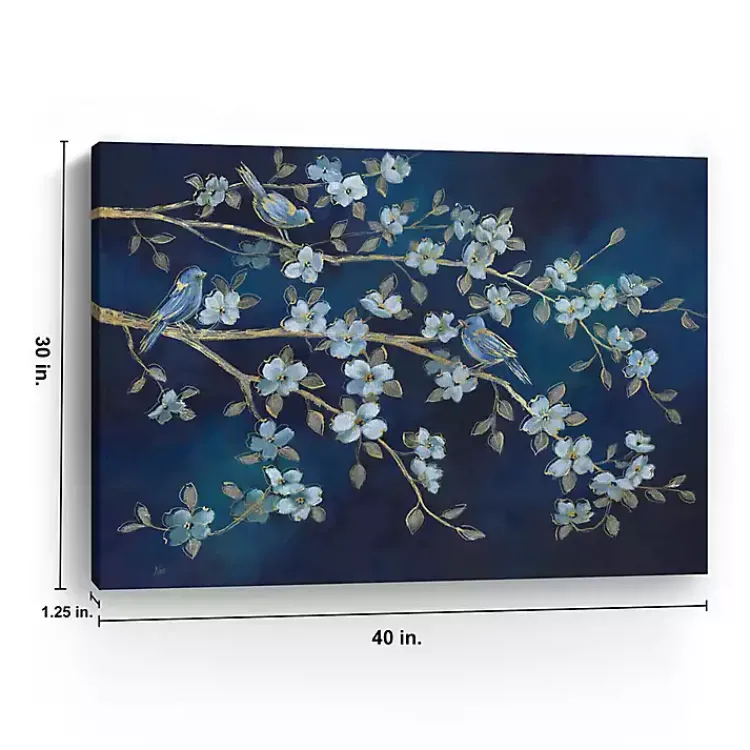 Canvas Art-Kirklands Home Bluebird Conference Giclee Canvas Print, 40x30 in.