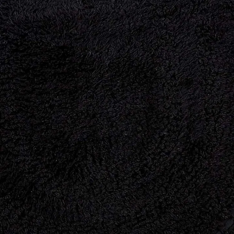 Bathroom Rugs-Kirklands Home Crochet Round Bath Mat Black