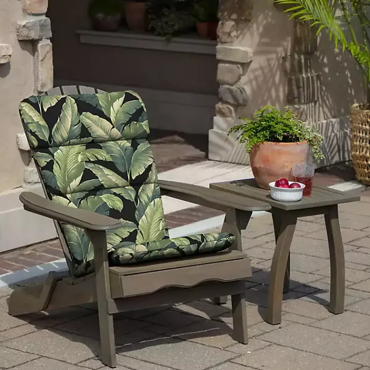 Outdoor Cushions & Pillows-Kirklands Home Onyx Cebu Outdoor Adirondack Cushion