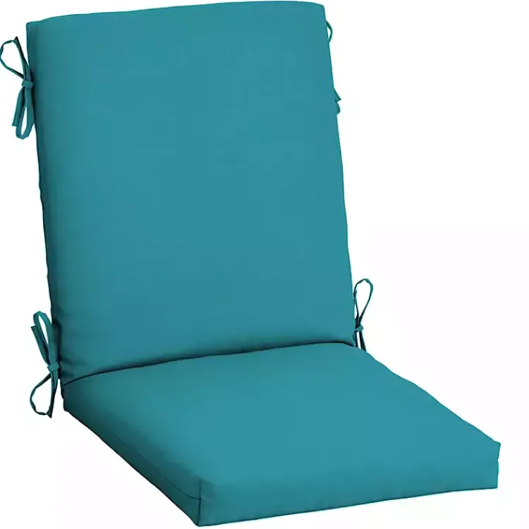 Outdoor Cushions & Pillows-Kirklands Home Lake Leala Luxe Outdoor Dining Chair Cushion Blue