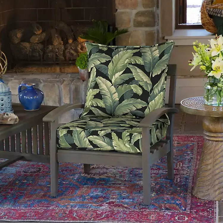 Outdoor Cushions & Pillows-Kirklands Home Onyx Cebu 2-pc. Outdoor Deep Seat Cushion