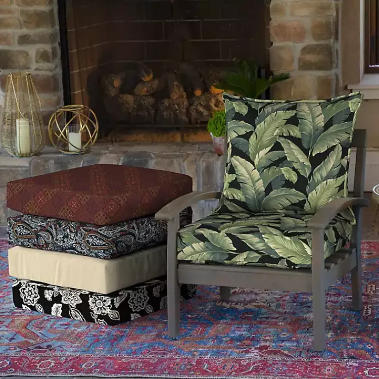 Outdoor Cushions & Pillows-Kirklands Home Onyx Cebu 2-pc. Outdoor Deep Seat Cushion