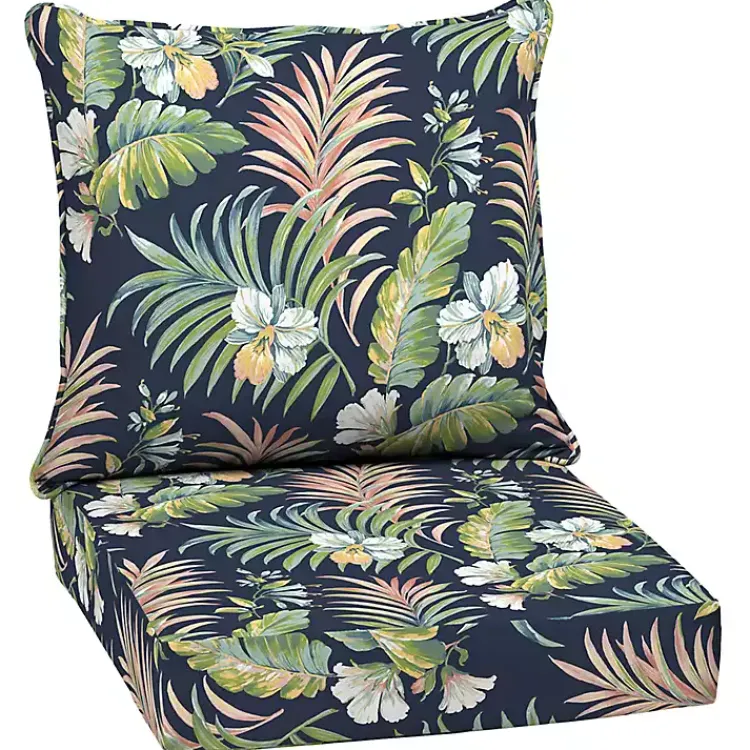 Outdoor Cushions & Pillows-Kirklands Home Simone Tropical 2-pc. Outdoor Deep Seat Cushion