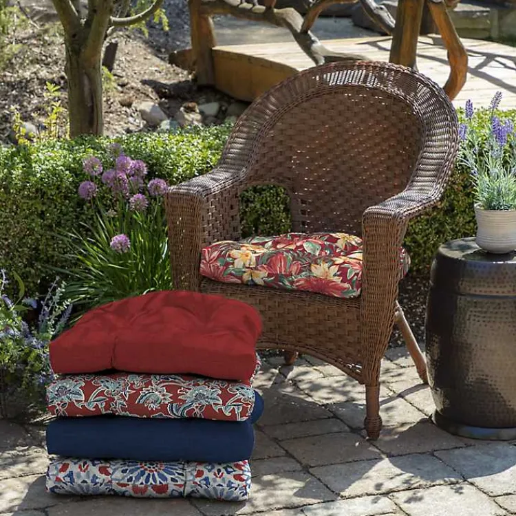 Outdoor Cushions & Pillows-Kirklands Home Ruby Tropical 2-pc. Outdoor Wicker Cushion Set