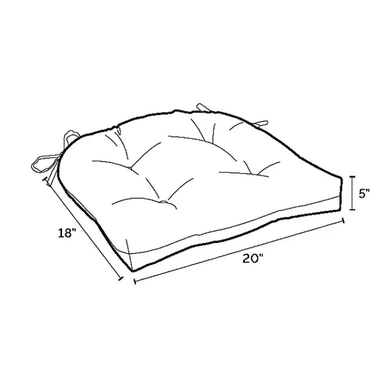 Outdoor Cushions & Pillows-Kirklands Home Ashland Jacobean 2-pc. Outdoor Wicker Cushion Set