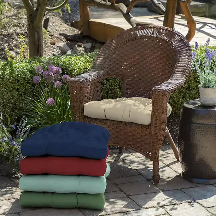 Outdoor Cushions & Pillows-Kirklands Home Taupe Leala 2-pc. Outdoor Wicker Chair Cushion Set Tan