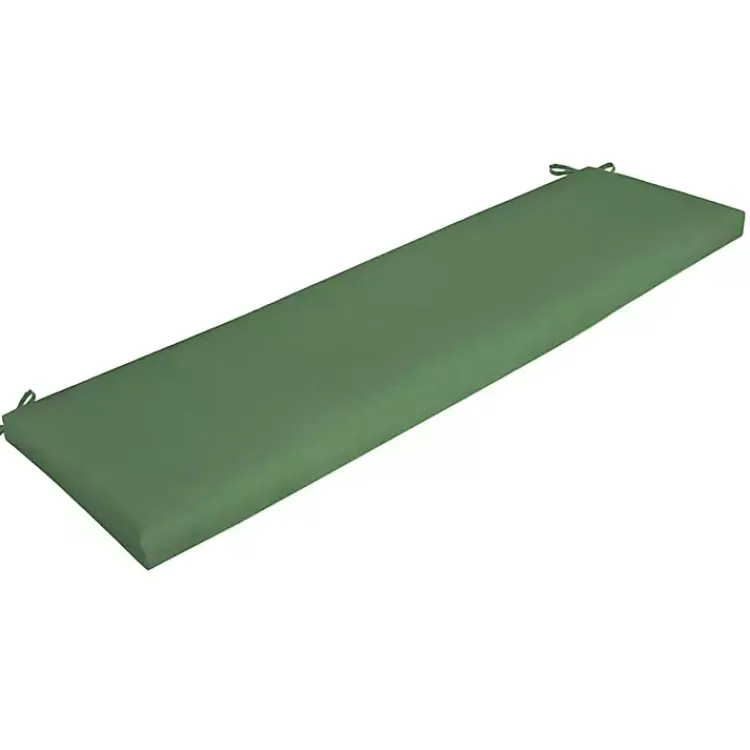 Outdoor Cushions & Pillows-Kirklands Home Moss Leala Texture Outdoor Bench Cushion Green