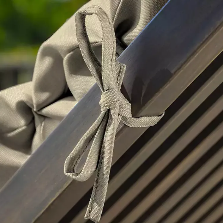 Outdoor Cushions & Pillows-Kirklands Home Taupe Leala Texture Outdoor Chaise Cushion Tan