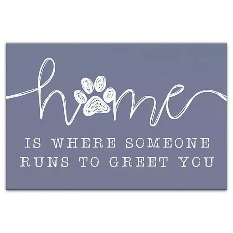 Wall Quotes & Signs-Kirklands Home Runs To Greet You Canvas Art Print, 18x12 in.