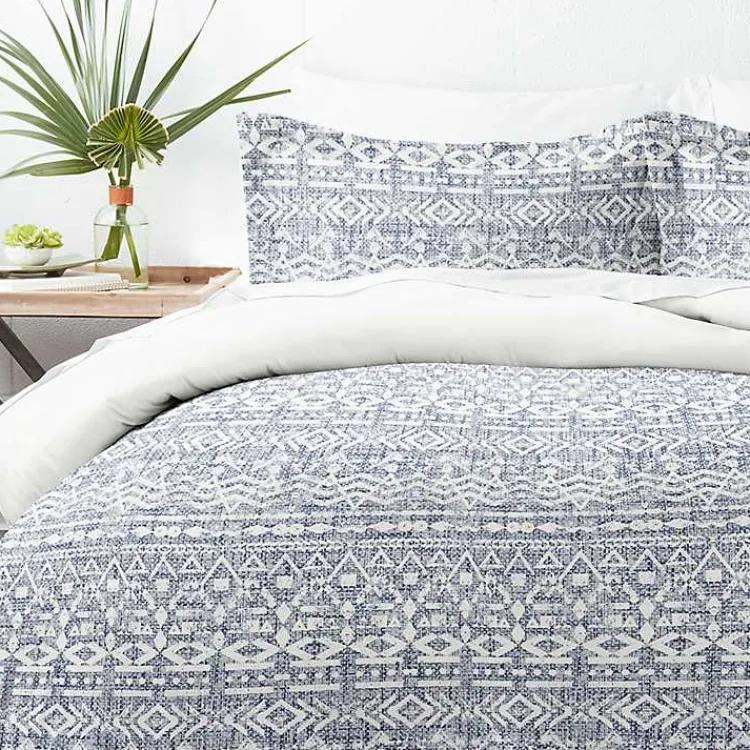 Duvets-Kirklands Home Navy Rustic 3-pc. King Duvet Cover Set