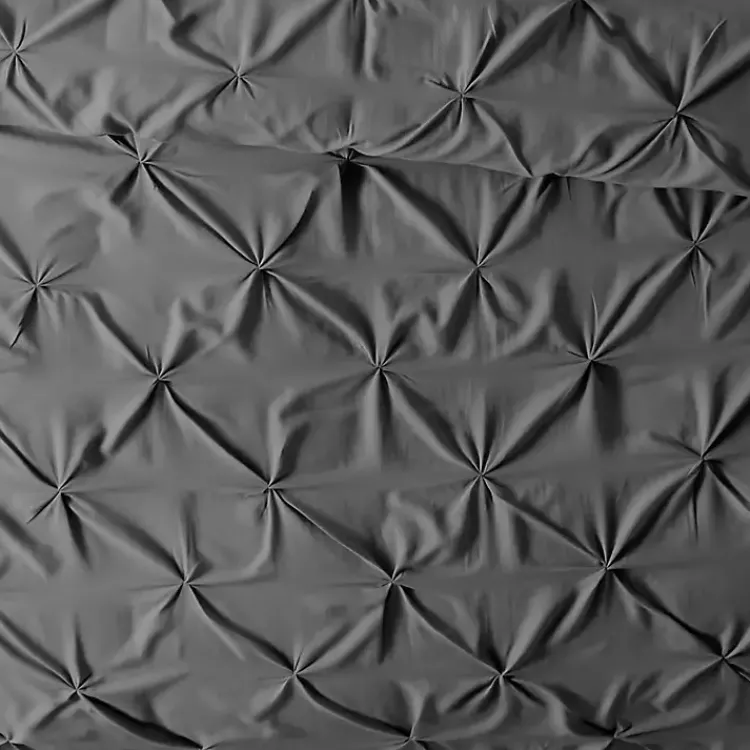 Duvets-Kirklands Home Soft Pinched 3-pc. King Duvet Cover Set Gray