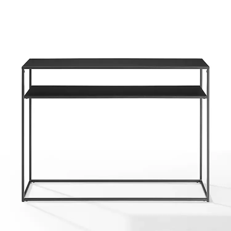 Entryway Furniture-Kirklands Home Blake Simple Metal Console Table Black