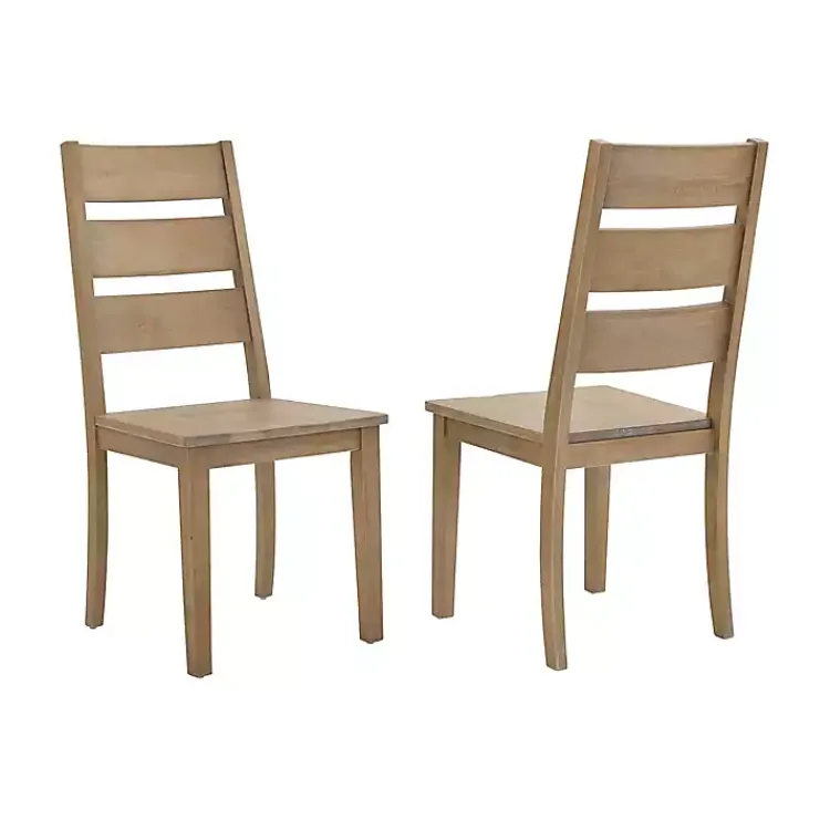 Dining Chairs-Kirklands Home Jolie Ladder Back 2-pc. Dining Chair Set Tan
