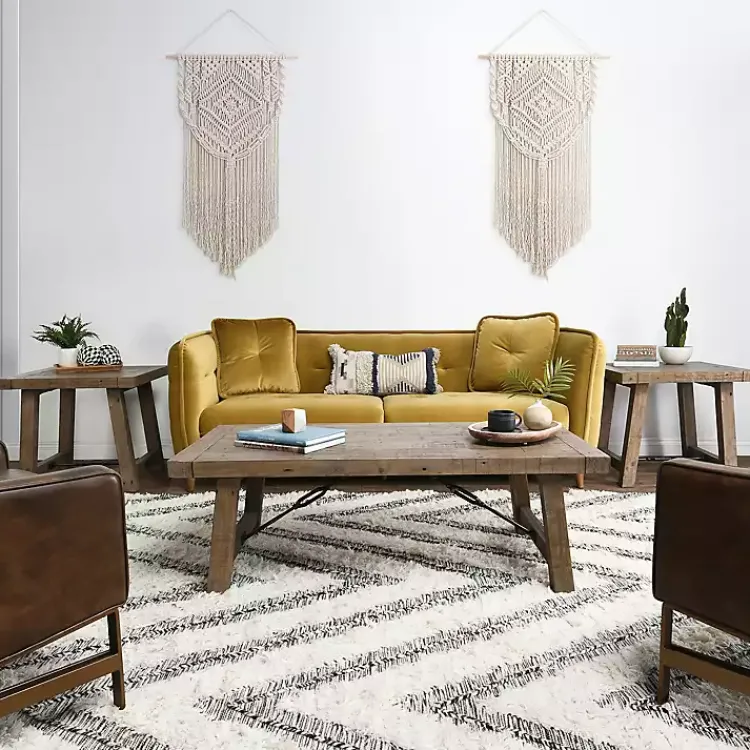 Coffee Tables-Kirklands Home Roane Gray Reclaimed Pine Coffee Table