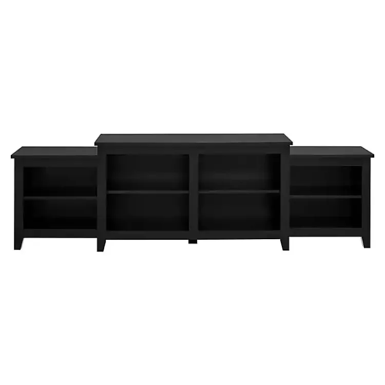 Tv Stands & Media Consoles-Kirklands Home Solid Tiered TV Stand Black