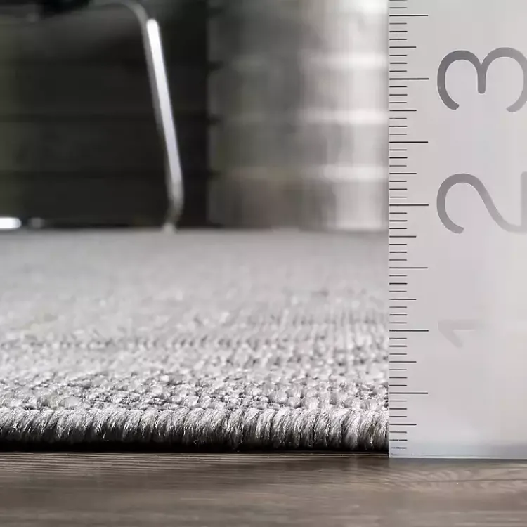 Outdoor Rugs-Kirklands Home Raina Tribal Zig Zag Outdoor Rug, 5x8 Gray