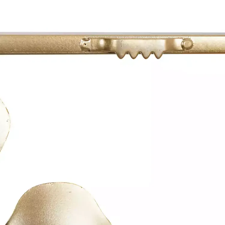 Wall Plaques-Kirklands Home Glossy Gold Leaves Framed Wall Plaque