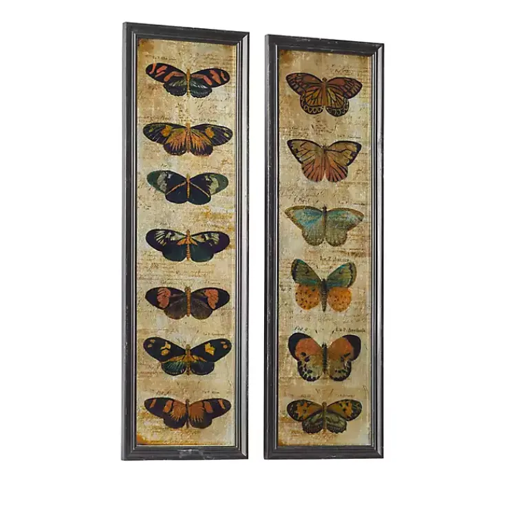 Wall Quotes & Signs-Kirklands Home Literary Butterflies Framed Art Prints, Set of 2