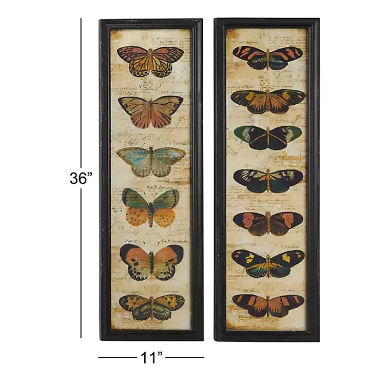 Wall Quotes & Signs-Kirklands Home Literary Butterflies Framed Art Prints, Set of 2
