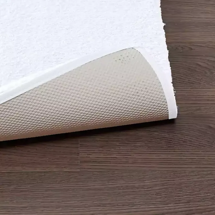 Bathroom Rugs-Kirklands Home High Pile Marshmallow Bath Mat, 72 in. White