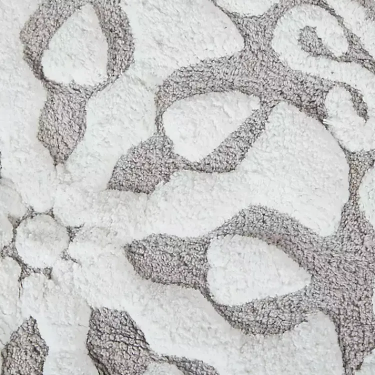 Bathroom Rugs-Kirklands Home Taupe Cotton Tufted Medallion Bath Mat, 25 in. Tan