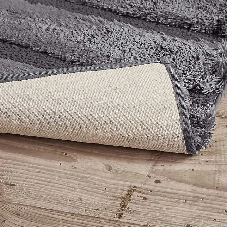 Bathroom Rugs-Kirklands Home Pearl Tufted Bath Mat, 34 in. Gray