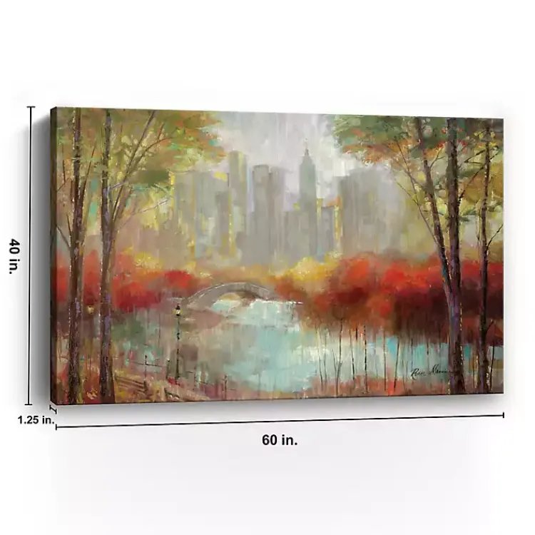 Canvas Art-Kirklands Home Autumn in the City Canvas Art Print, 60x40 in.