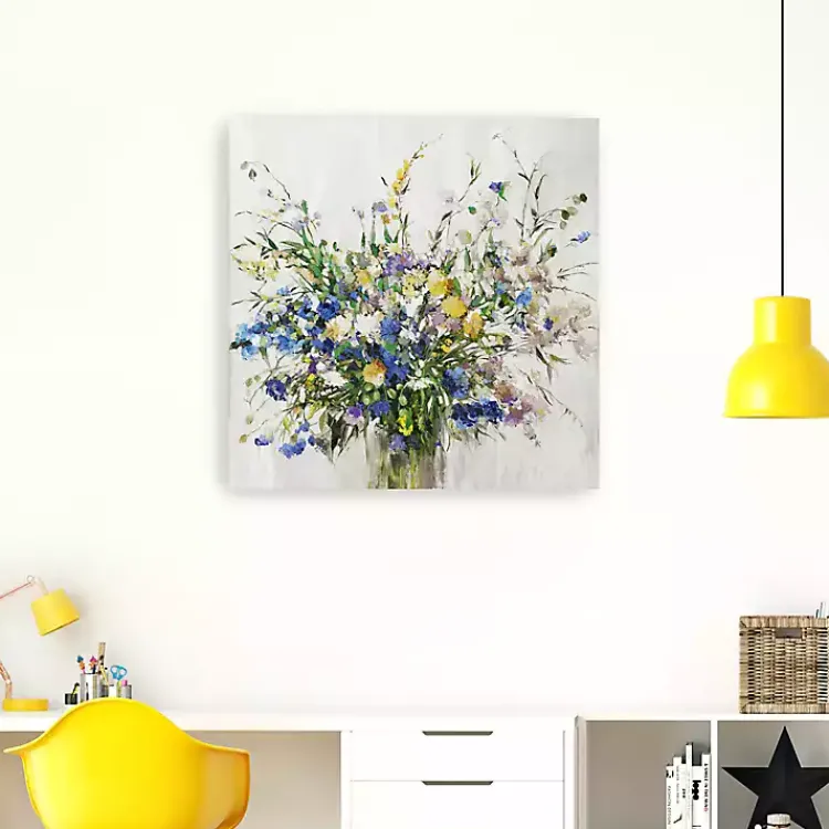 Canvas Art-Kirklands Home Wild Grown Bouquet Canvas Art Print, 40x40 in.
