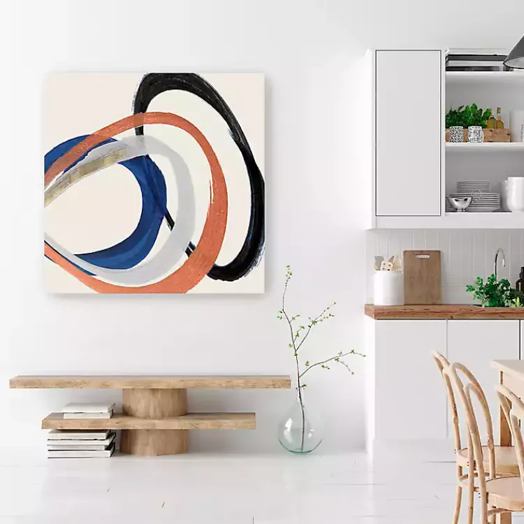 Canvas Art-Kirklands Home Linked Up Abstract Canvas Art Print, 40x40 in.