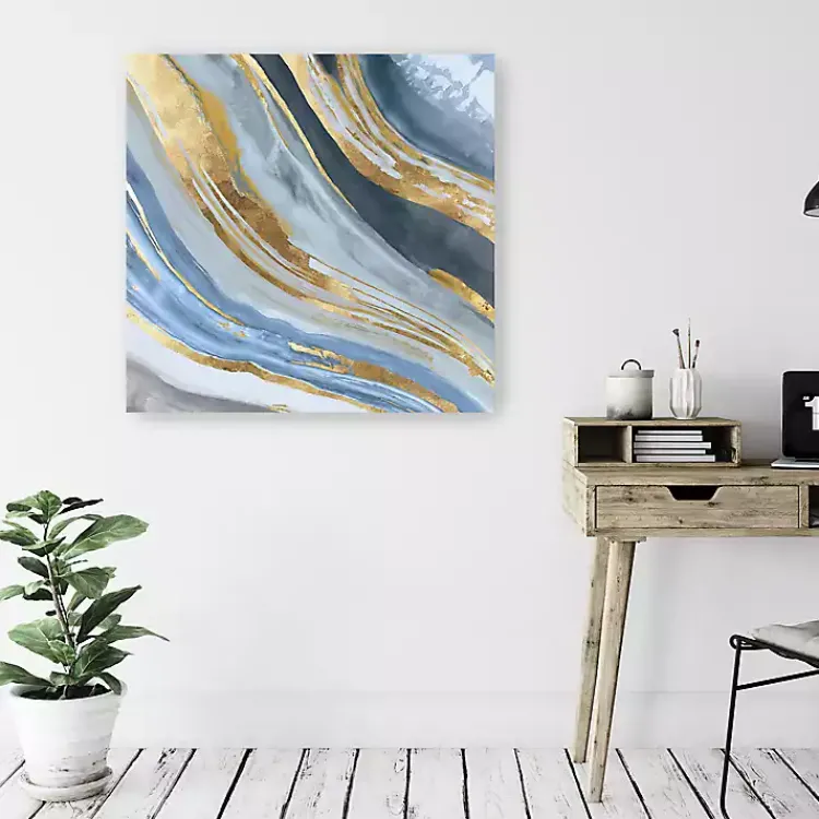 Canvas Art-Kirklands Home Golden Agate II Giclee Canvas Art Print, 40x40 in.