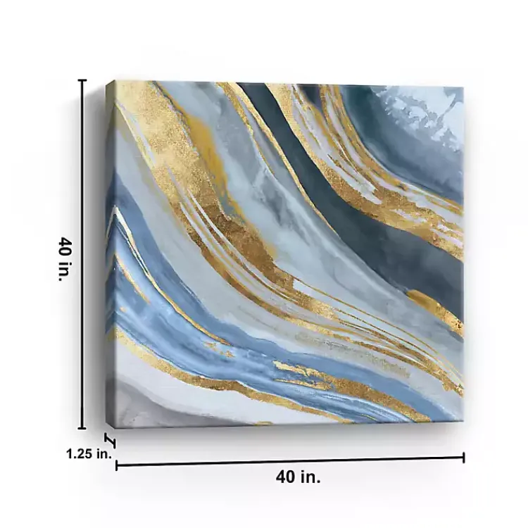 Canvas Art-Kirklands Home Golden Agate II Giclee Canvas Art Print, 40x40 in.