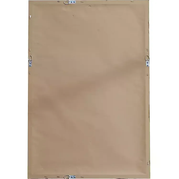 Framed Mirrors-Kirklands Home Simple Frame Rectangle Wall Mirror Gold