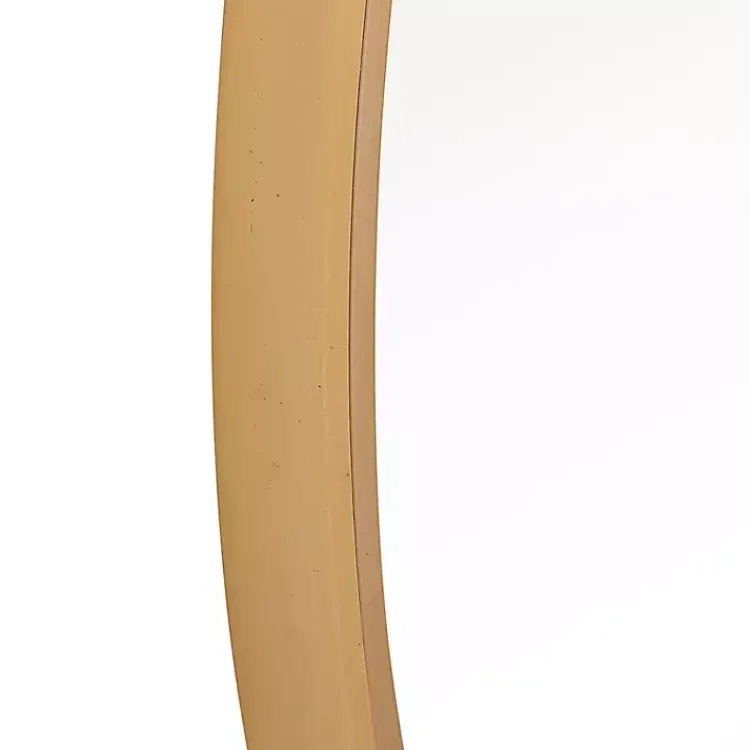 Framed Mirrors-Kirklands Home Gold Round Simple Frame Large Wall Mirror