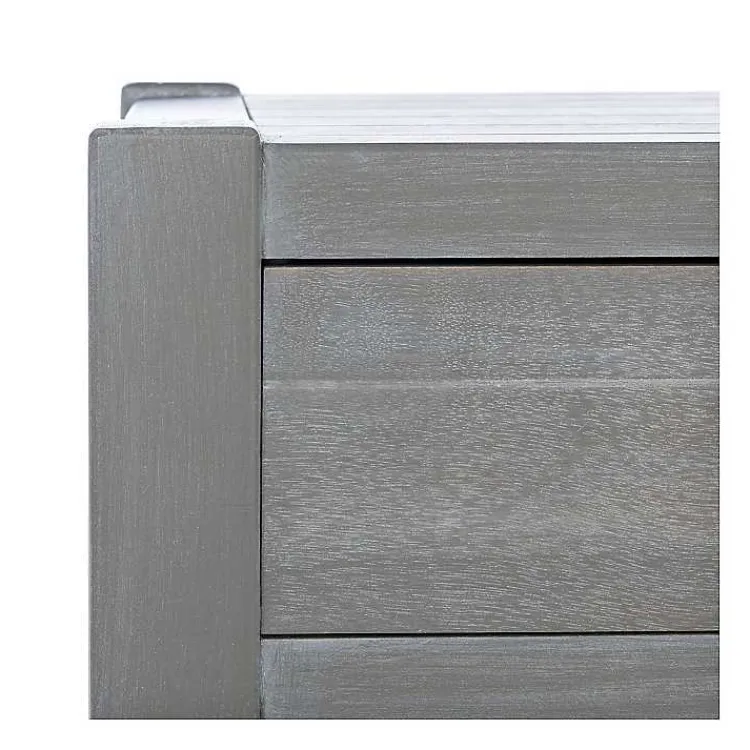 Console Tables-Kirklands Home Dove Turned Leg Rustic Console Table Gray