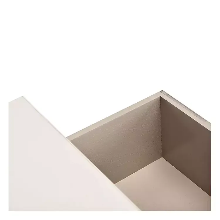 Console Tables-Kirklands Home Distressed Natural Ronan 2-Drawer Console Table White