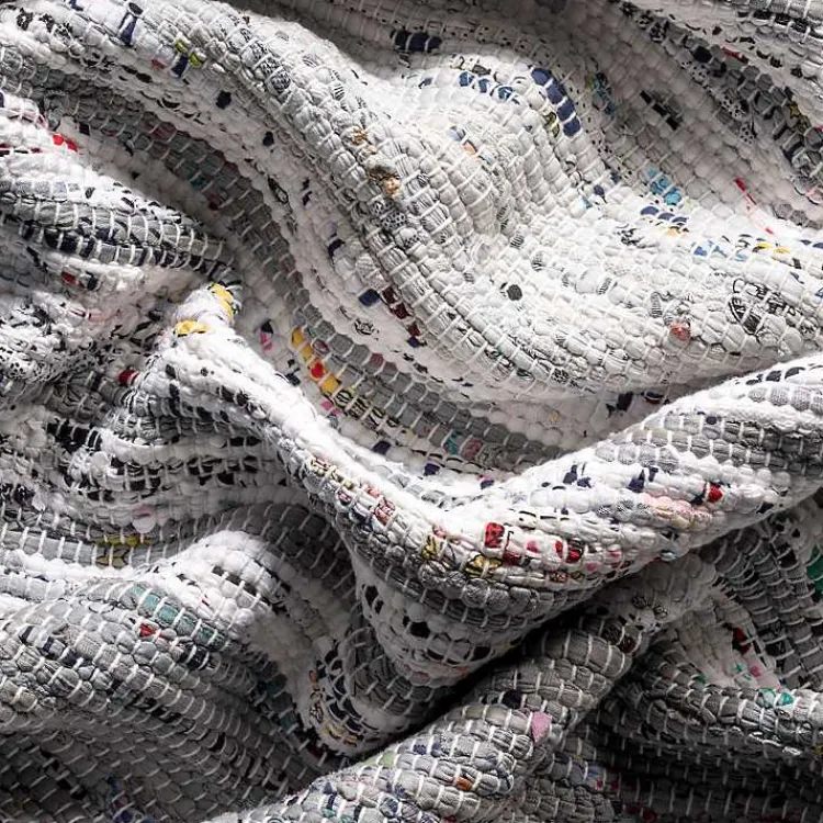 Area Rugs-Kirklands Home Gray Mottled Stripe Tassel Area Rug, 9x12