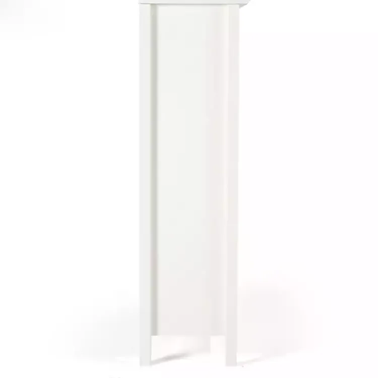 Bookshelves-Kirklands Home Brazilian Pine Wood 3-Tier Bookshelf White