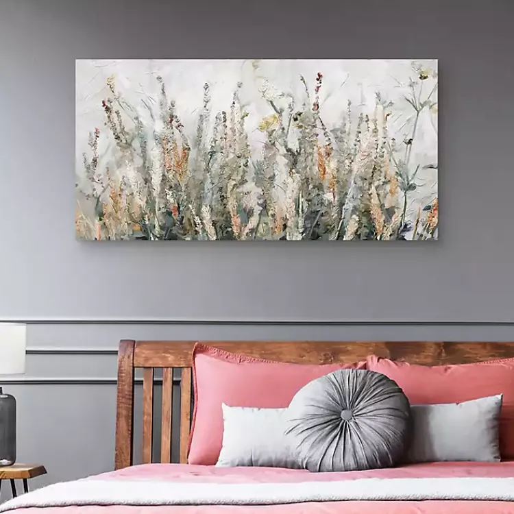 Canvas Art-Kirklands Home Autumn Breeze Canvas Art Print, 48x24 in. Gray