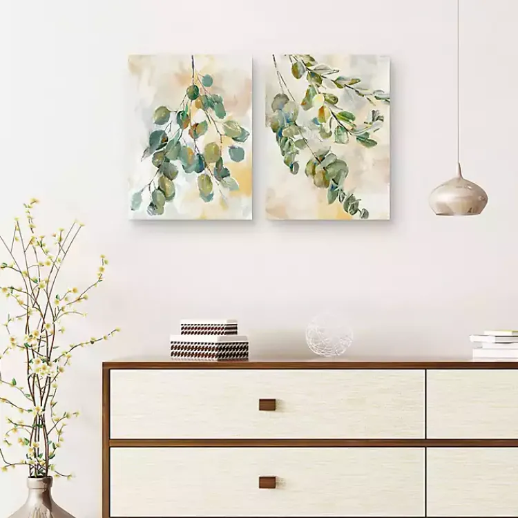 Canvas Art-Kirklands Home Eucalyptus I & II Canvas Art Prints, Set of 2