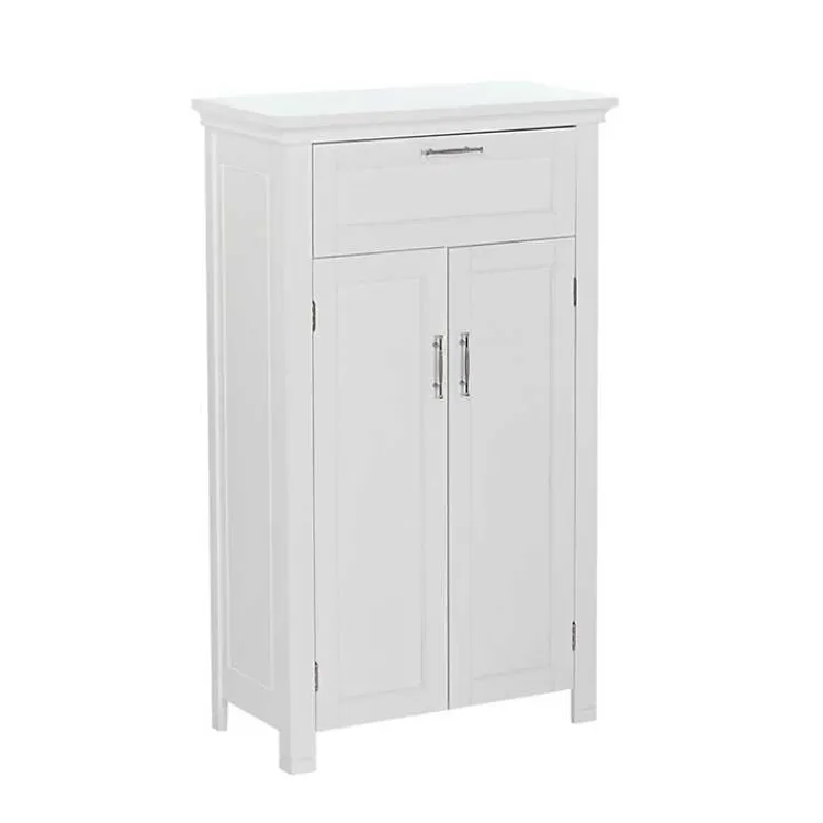 Cabinets & Sideboards-Kirklands Home Two-Door Top Shelf Cabinet White