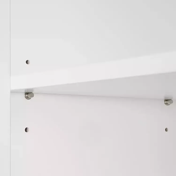 Cabinets & Sideboards-Kirklands Home Open Shelf Cabinet White