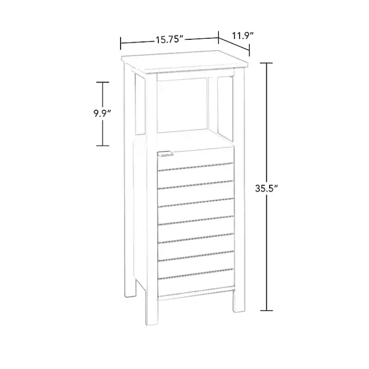 Cabinets & Sideboards-Kirklands Home Open Shelf Cabinet White