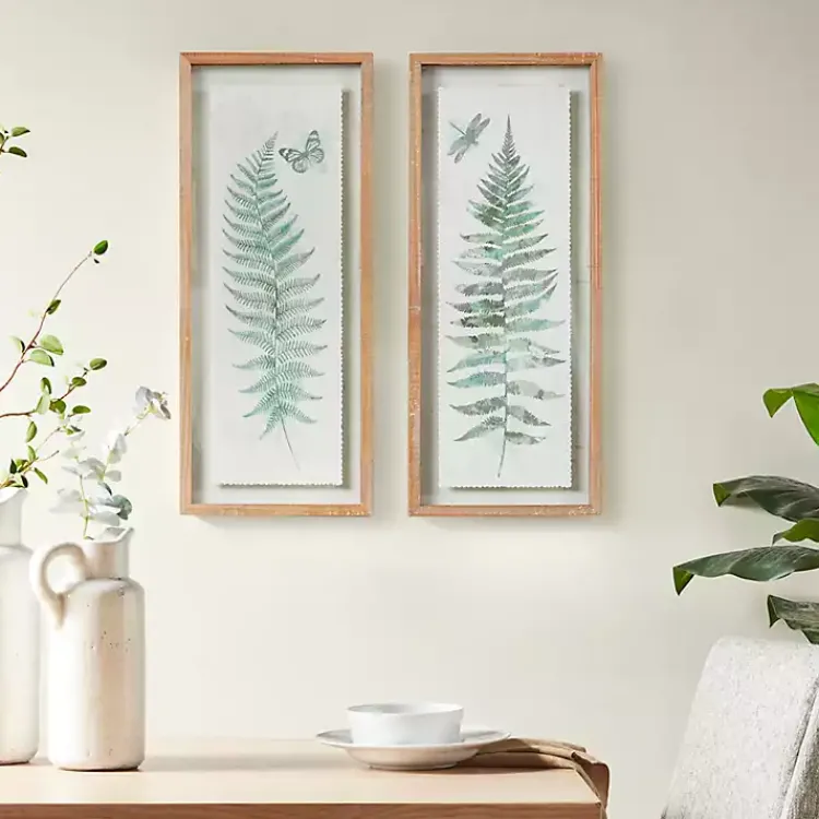 Framed Art-Kirklands Home Watercolor Ferns 2-pc. Framed Wall Art
