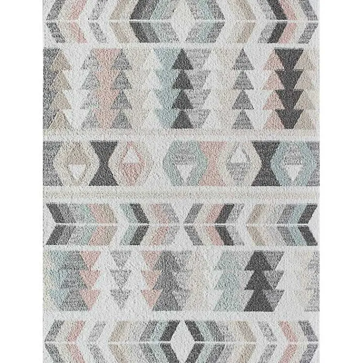 Area Rugs-Kirklands Home Soft Hues Geometric Area Rug, 8x10 Multi