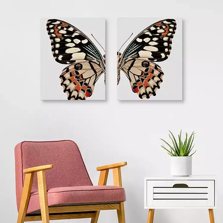 Canvas Art-Kirklands Home Monarch Butterfly I & II Canvas Prints, Set of 2