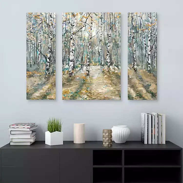 Canvas Art-Kirklands Home Kaleidoscope Trees Canvas Art Prints, Set of 3