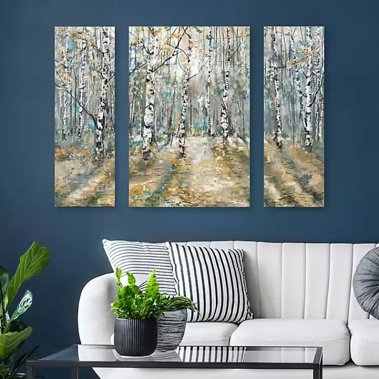 Canvas Art-Kirklands Home Kaleidoscope Trees Canvas Art Prints, Set of 3