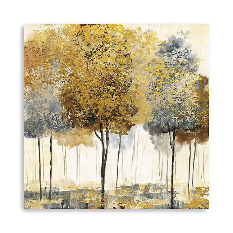 Canvas Art-Kirklands Home Metallic Forest I Canvas Art Print, 40x40 in.